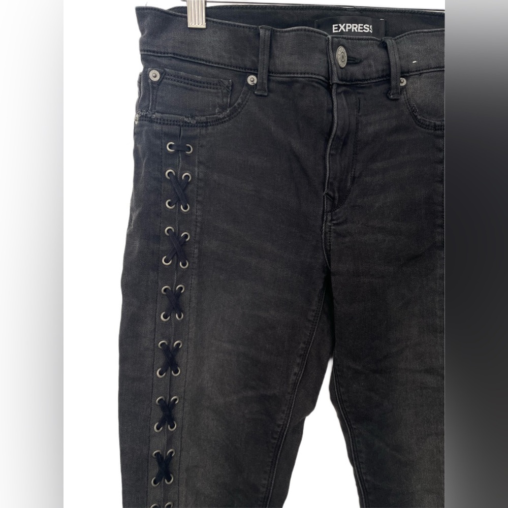 Women’s Express Skinny Midrise Jeans Tie Leg